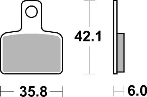 SBS Jarrupalat Ceramic 895HF - Moottoripyörän jarrupalat - 23-895HF - 2