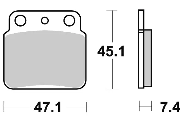Sbs Jarrupalat Ceramic - Moottoripyörän jarrupalat - 23-649HF - 1