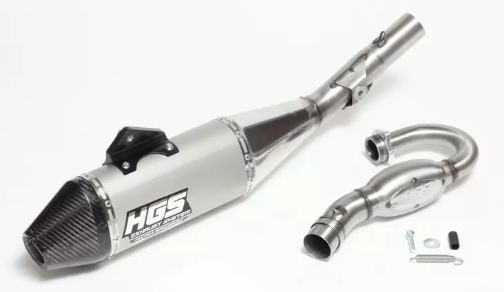 HGS Täysputkisto 4T Triumph TF250X 24-.. - Crossipyörän 4-T täysputkistot - 460-TF-224-CCG - 1