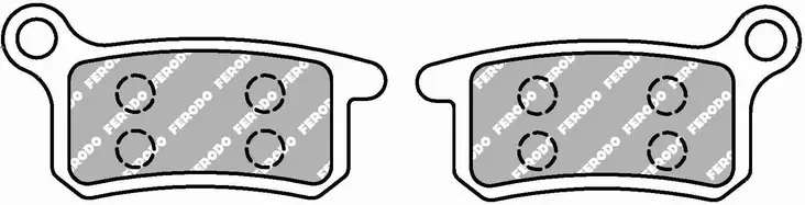 Ferodo jarrupalat Sinter Grip MX: Husqva - Moottoripyörän jarrupalat - 236-FDB2157SG - 1