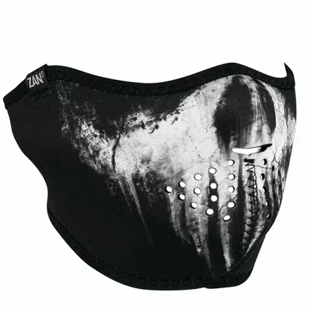 ZanHeadgear neopreenimaski, puolikas, Skull Ghost - Neopreenimaskit ja huivit - WNFM409H - 1