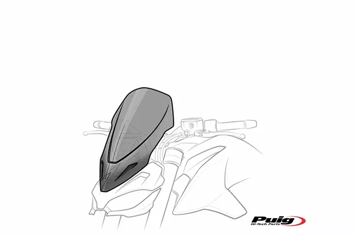 Puig Windshields N.G.Touring Yamaha Mt07 21'- C/Smoke - Moottoripyörän tuulisuojat - 33-20619H - 1