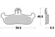 Sbs Jarrupalat Racing Sintered - Crossipyörän jarrupalat - 23-608RSI - 1