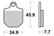 Sbs Jarrupalat Racing Sintered - Crossipyörän jarrupalat - 23-843RSI - 1