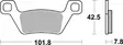 SBS Jarrupalat Sintered 945SI - Moottoripyörän jarrupalat - 23-945SI - 2