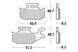 SBS Jarrupalat Sintered Offroad 835SI - Moottoripyörän jarrupalat - 23-835SI - 1