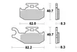 SBS Jarrupalat Sintered Offroad 836SI - Moottoripyörän jarrupalat - 23-836SI - 1