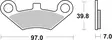 SBS Jarrupalat Sintered Offroad 914SI - Moottoripyörän jarrupalat - 23-914SI - 1