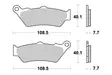 Sbs Jarrupalat Sintered Offroad - Crossipyörän jarrupalat - 23-674SI - 1