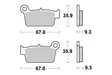 Sbs Jarrupalat Sintered Offroad - Crossipyörän jarrupalat - 23-790SI - 1