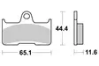 Sbs Jarrupalat Sintered Offroad - Moottoripyörän jarrupalat - 23-799SI - 1