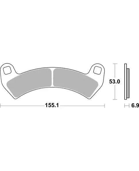 SBS Jarrupalat Racing Sintered 954RSI - Moottoripyörän jarrupalat - 23-954RSI - 1