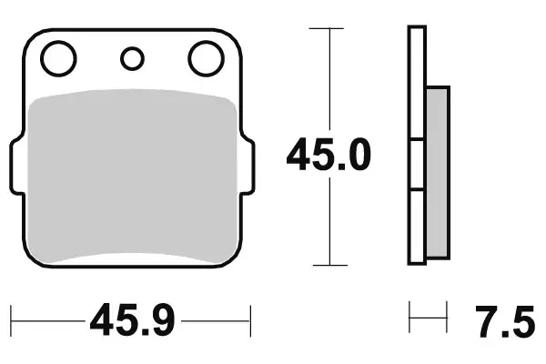 Sbs Jarrupalat Racing Sintered - Crossipyörän jarrupalat - 23-592RSI - 1