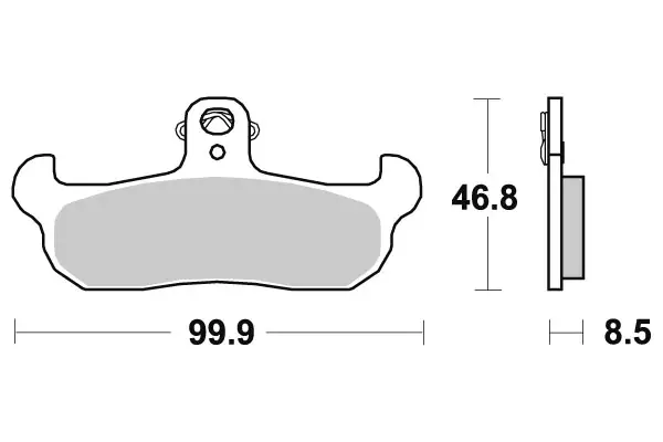 Sbs Jarrupalat Racing Sintered - Crossipyörän jarrupalat - 23-608RSI - 1