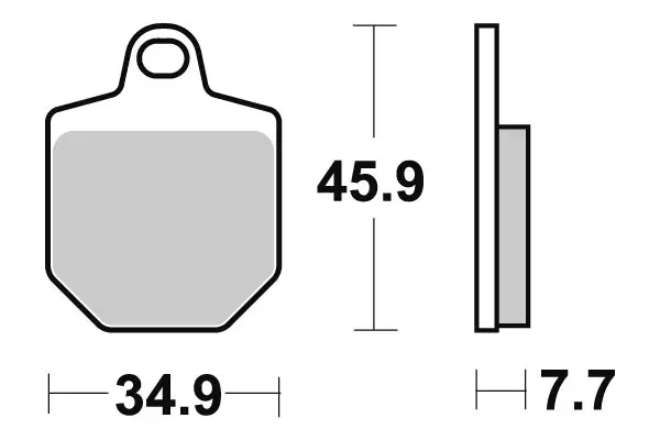 Sbs Jarrupalat Racing Sintered - Crossipyörän jarrupalat - 23-843RSI - 1