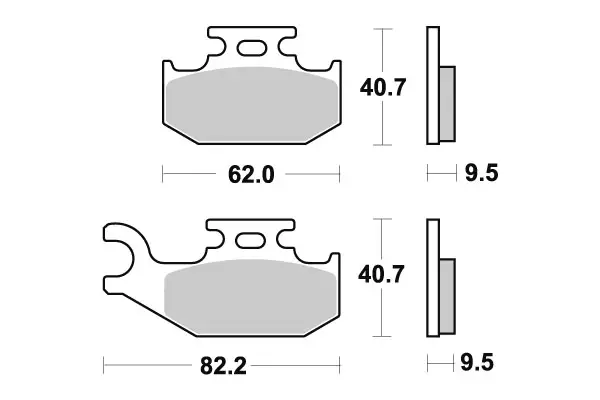 SBS Jarrupalat Sintered Offroad 767SI - Moottoripyörän jarrupalat - 23-767SI - 1
