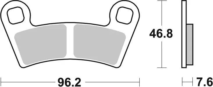 SBS Jarrupalat Sintered Offroad 898SI - Moottoripyörän jarrupalat - 23-898SI - 1