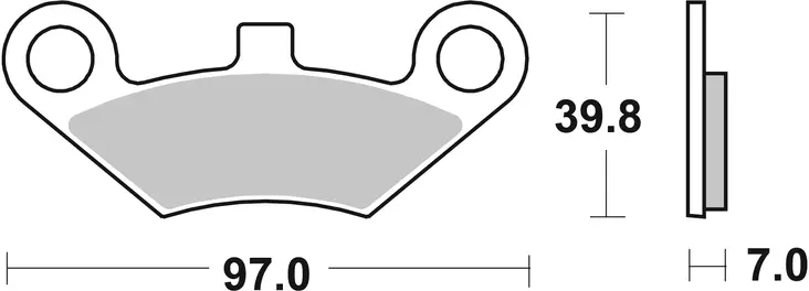SBS Jarrupalat Sintered Offroad 914SI - Moottoripyörän jarrupalat - 23-914SI - 1