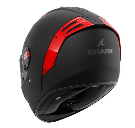 Moottoripyöräkypärä Shark Spartan RS, mattamusta/punainen - Umpikypärät - HE8105EKOK - 2