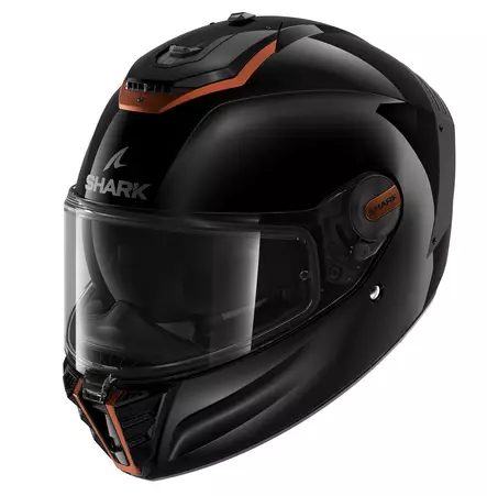 Moottoripyöräkypärä Shark Spartan RS, musta - Umpikypärät - HE8104EKCK - 1