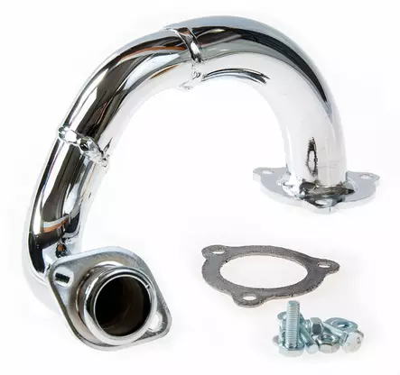 Turbo Kit Pakoputken Alkukäyrä, Kromi, Racing, Aprilia SX 06- / Derbi Senda 10- - Mopon pakoputket - 308-72880K - 1