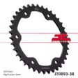 JT Takaratas ZBK - Musta Zinc JTR893.38ZBK - Crossipyörän takarattaat - 274-R893-38ZBK - 1