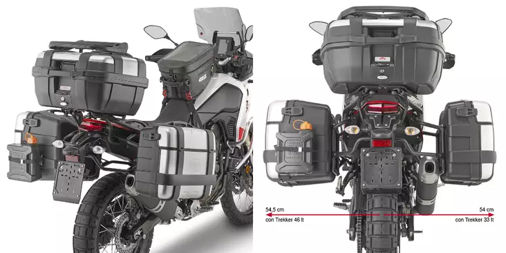 GIVI TUB.PANN.HOLDER YAMAHA TÈNÈRÈ - Moottoripyörän laukkujen kiinnikesarjat - 322-PLO2145MK - 1