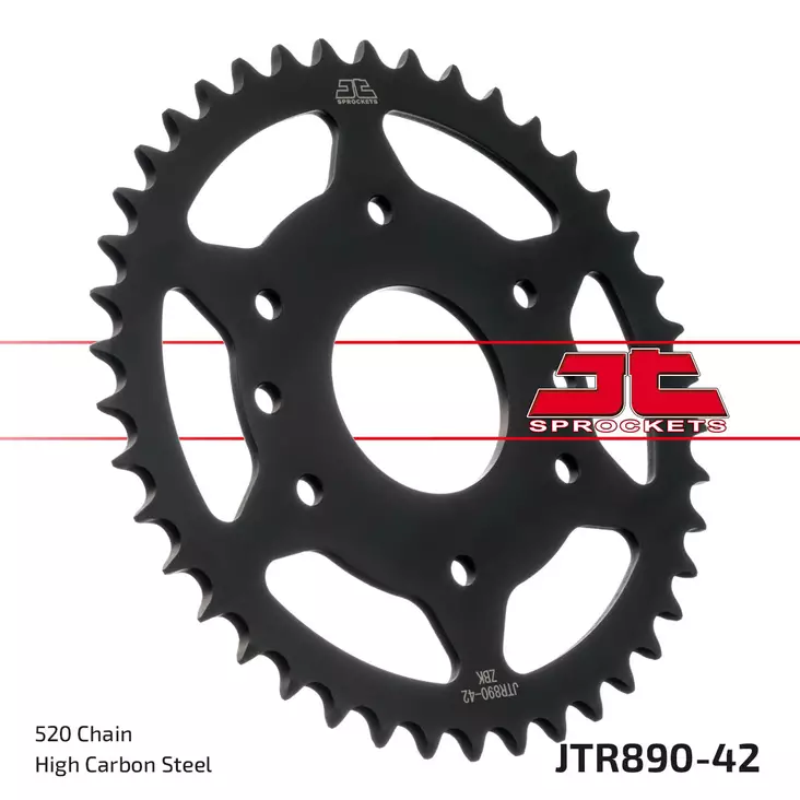 JT Takaratas ZBK - Musta Zinc JTR890.42ZBK - Crossipyörän takarattaat - 274-R890-42ZBK - 1