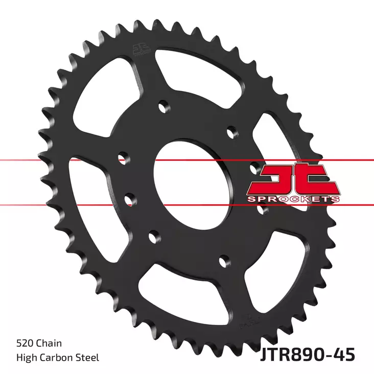 JT Takaratas ZBK - Musta Zinc JTR890.45ZBK - Crossipyörän takarattaat - 274-R890-45ZBK - 1