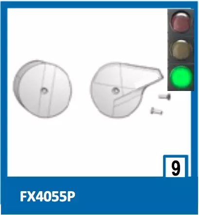 Shark Skwal/D-Skwal visor cover kit - Kypärien varaosat - FX4055PBLK - 1