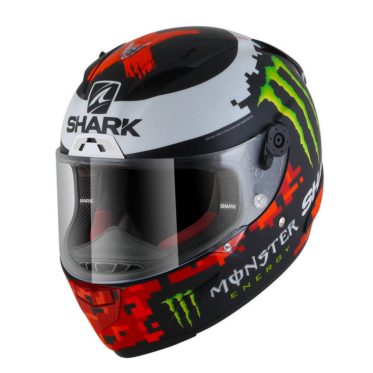 MP-kypärä Shark Race-R Lorenzo Monster 2018 - Umpikypärät - HE8684EKRG-L - 1