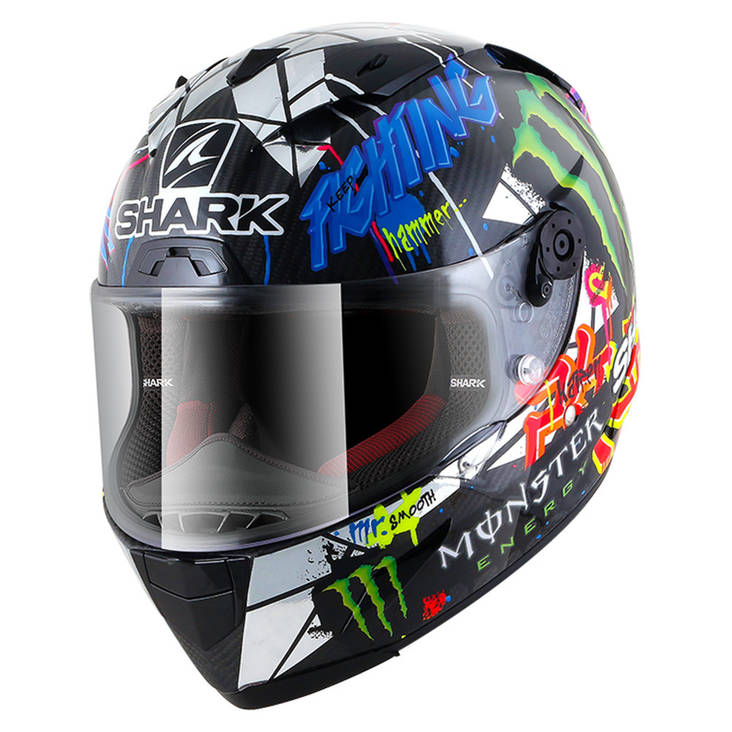 MP-kypärä Shark Race-R Pro Carbon Lorenzo Catal. GP - Umpikypärät - HE8671EDUG-L - 1