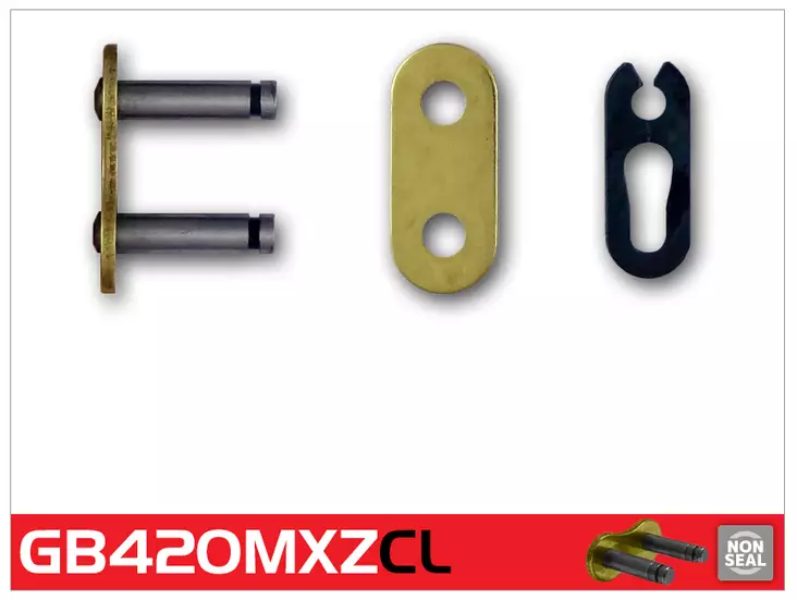 RK GB420MXZ4 Ketjulukko Kulta - Crossipyörän ketjut - 282-420160-CL - 1