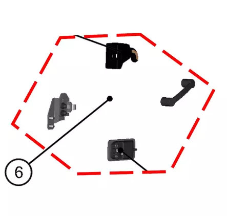 DFK Oven Lukko- ja stopparisarja Oikea P - DFK lämpöhyttien varaosat - 723-32S09U02-50PKM - 1