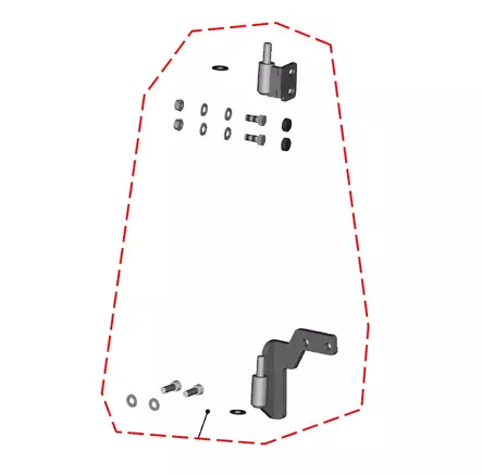 DFK Oven Lukko- ja stopparisarja Oikea P - DFK lämpöhyttien varaosat - 723-32S09U02-50PKM - 2
