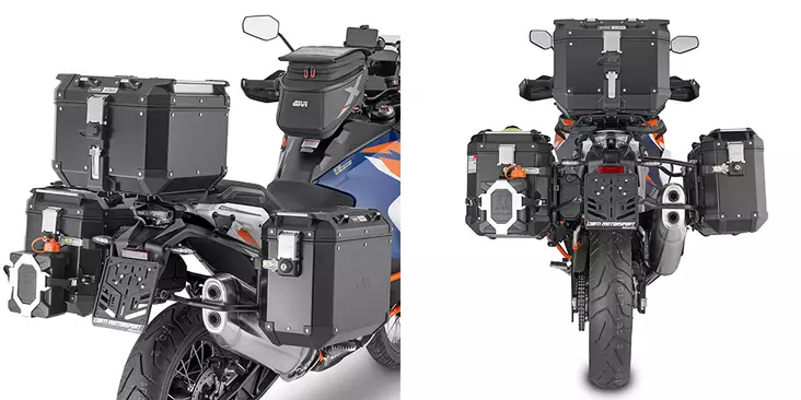 Givi PANN.HOLDER KTM 1290 S.ADV '21 OUTBACK - Moottoripyörän laukkujen kiinnikesarjat - 322-PLO7713CAM - 1