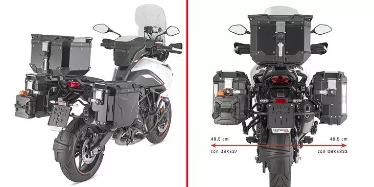 Givi Pannier Holder Benelli TRK 702 (202 - Moottoripyörän laukkujen kiinnikesarjat - 322-PLOS8717CAM - 1