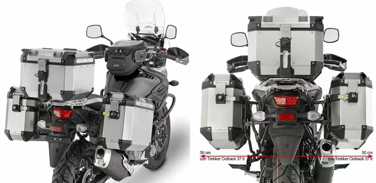 Givi putkisivutelineet Trekker Outback Suzuki DL650 V-Strom 17- - Moottoripyörän laukkujen kiinnikesarjat - 322-PL3112CAM - 1