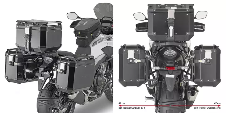 GIVI RAPID RELEASE SIDE CASE HOLDER - Moottoripyörän laukkujen kiinnikesarjat - 322-PLO1171CAM - 1