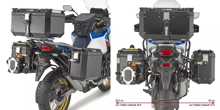 GIVI RAPID RELEASE SIDE CASE HOLDER - Moottoripyörän laukkujen kiinnikesarjat - 322-PLO1178CAM - 1
