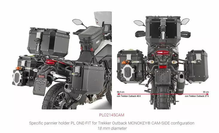 GIVI RAPID RELEASE SIDE CASE HOLDER - Moottoripyörän laukkujen kiinnikesarjat - 322-PLO2145CAM - 1