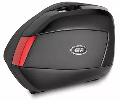 Givi V35 monokey 35lt laukkupari musta sivupaneeli - Moottoripyörän sivulaukut - 321-V35N - 1