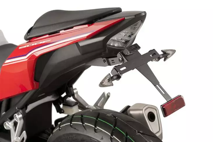Puig License Support Honda Cb500F/Cbr500R 16'-18' C/Bla - Moottoripyörän kilpitelineet - 33-8722N - 1