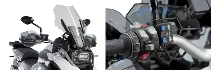 Puig Metallinen korkeudensäätö elektroninen mekanismi Ers Bwm R1200 - Moottoripyörän tuulisuojat - 33-9718N - 1