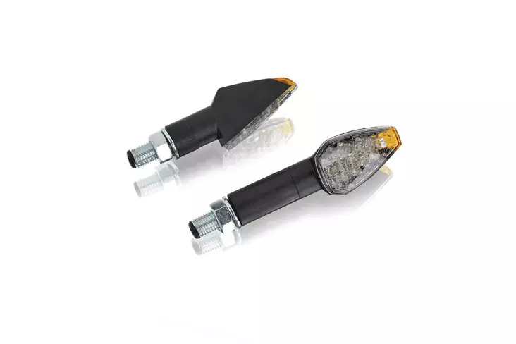 Puig Turn Light Peak Short Black Leds Homologated - Moottoripyörän vilkut - 33-4491N - 1