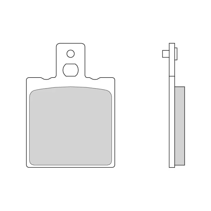 Brembo Jarrupalat Taakse Sintrattu Road 07BB01SP - Moottoripyörän jarrupalat - 231-BB01SP - 1