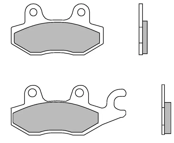 Brembo Jarrupalat Taakse Sintrattu Road 07YA22SP - Moottoripyörän jarrupalat - 231-YA22SP - 2