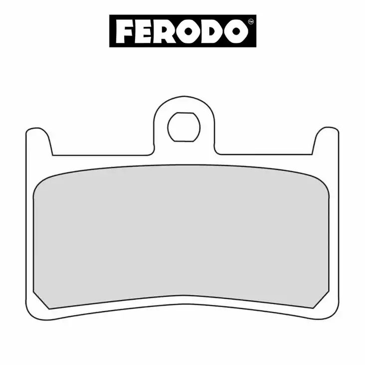 Jarrupala FERODO Platinum eteen: Suzuki (1990->), Yamaha (1989->) - Moottoripyörän jarrupalat - FDB605P - 1