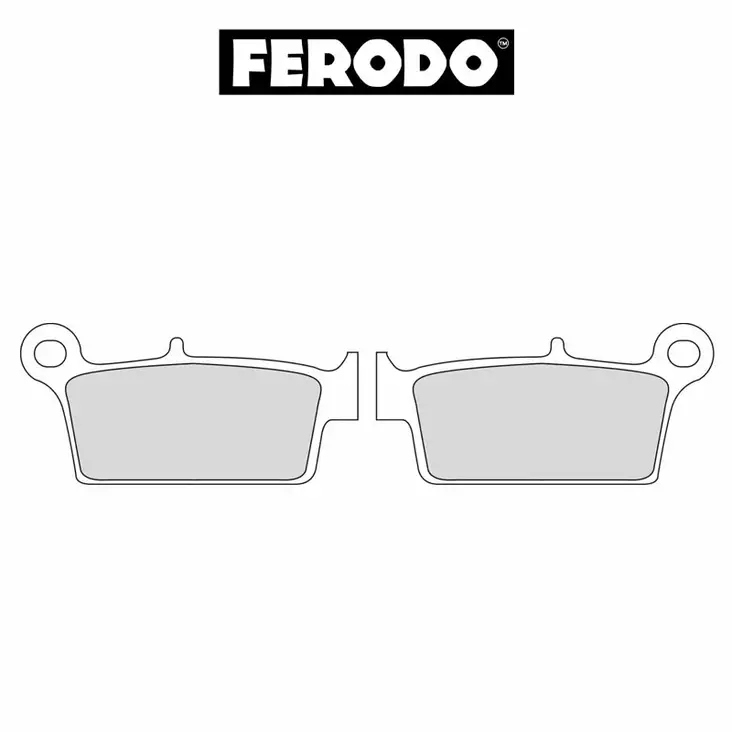 Jarrupala FERODO Platinum: Gas Gas, Honda, Kawasaki, TM, Yamaha (1987-2008) - Mopon jarrupalat - FDB539P - 1