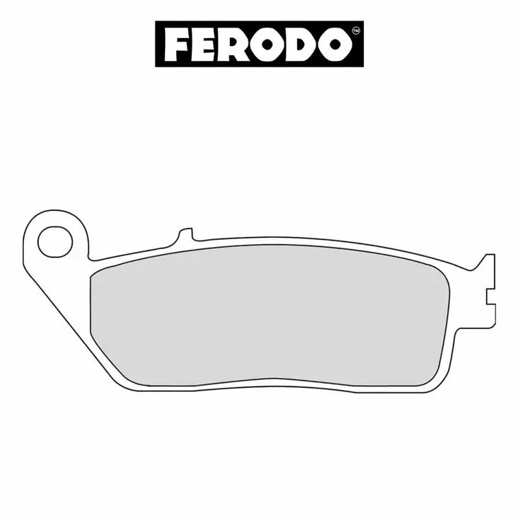 Jarrupala FERODO Platinum: Honda, Moto Guzzi, Peugeot, Suzuki, Triumph (1988->) - Moottoripyörän jarrupalat - FDB570P - 1